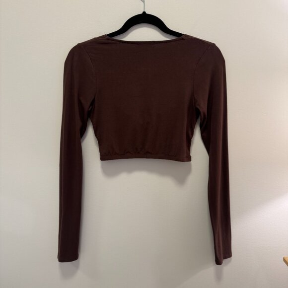 Dynamite Anais Long Sleeve Wrap Top - Picture 3 of 5